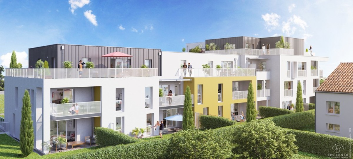 Programme neuf Villa Cassière : Appartements neufs à Les Sorinières référence 4702, aperçu n°2
