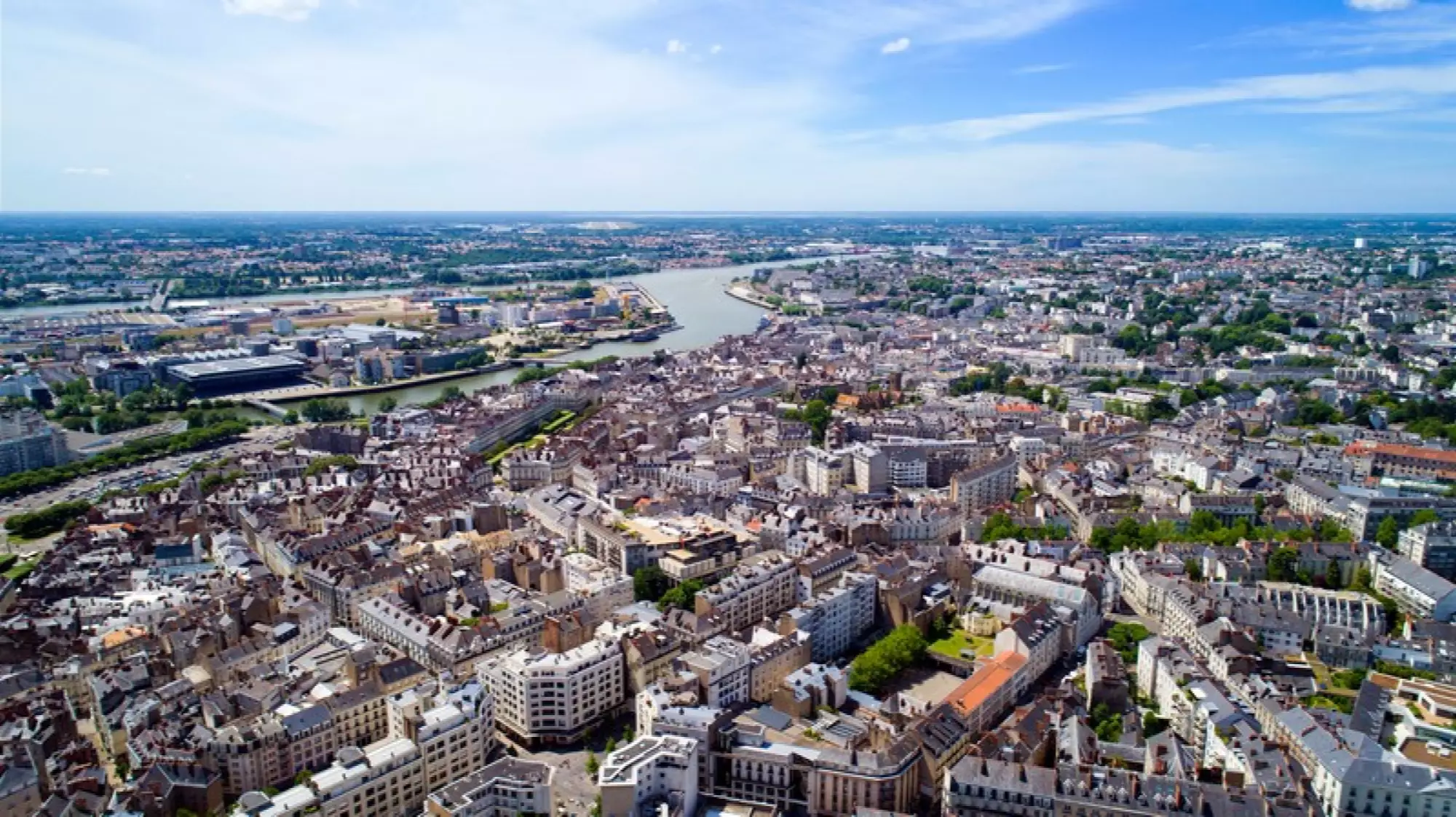nantes vue aérienne