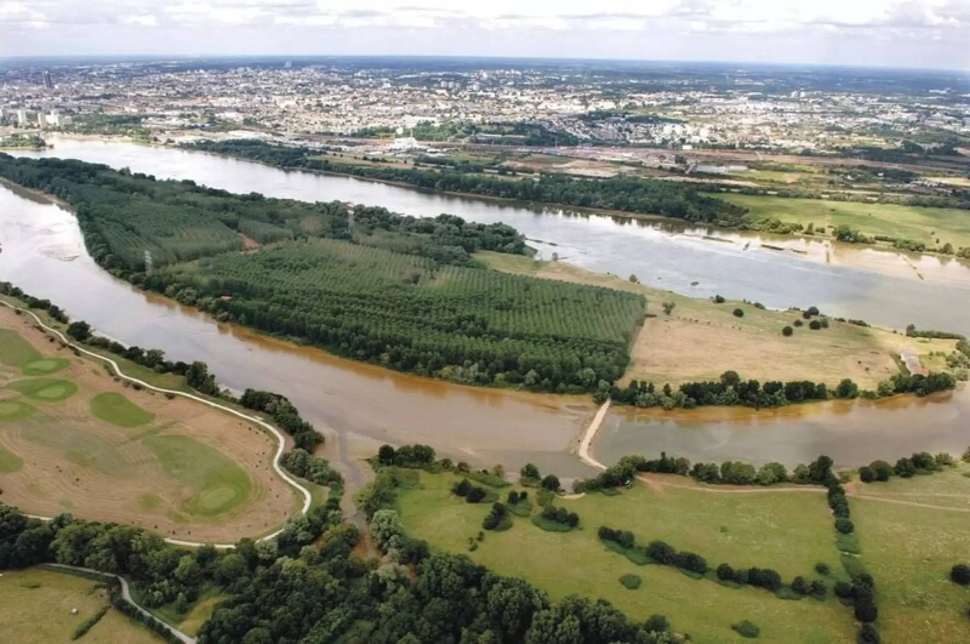 vue aérienne du site doulon gohards