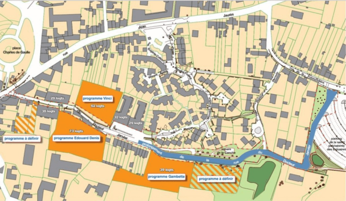 Programmes de logements et d’aménagements rue du Docteur Janvier