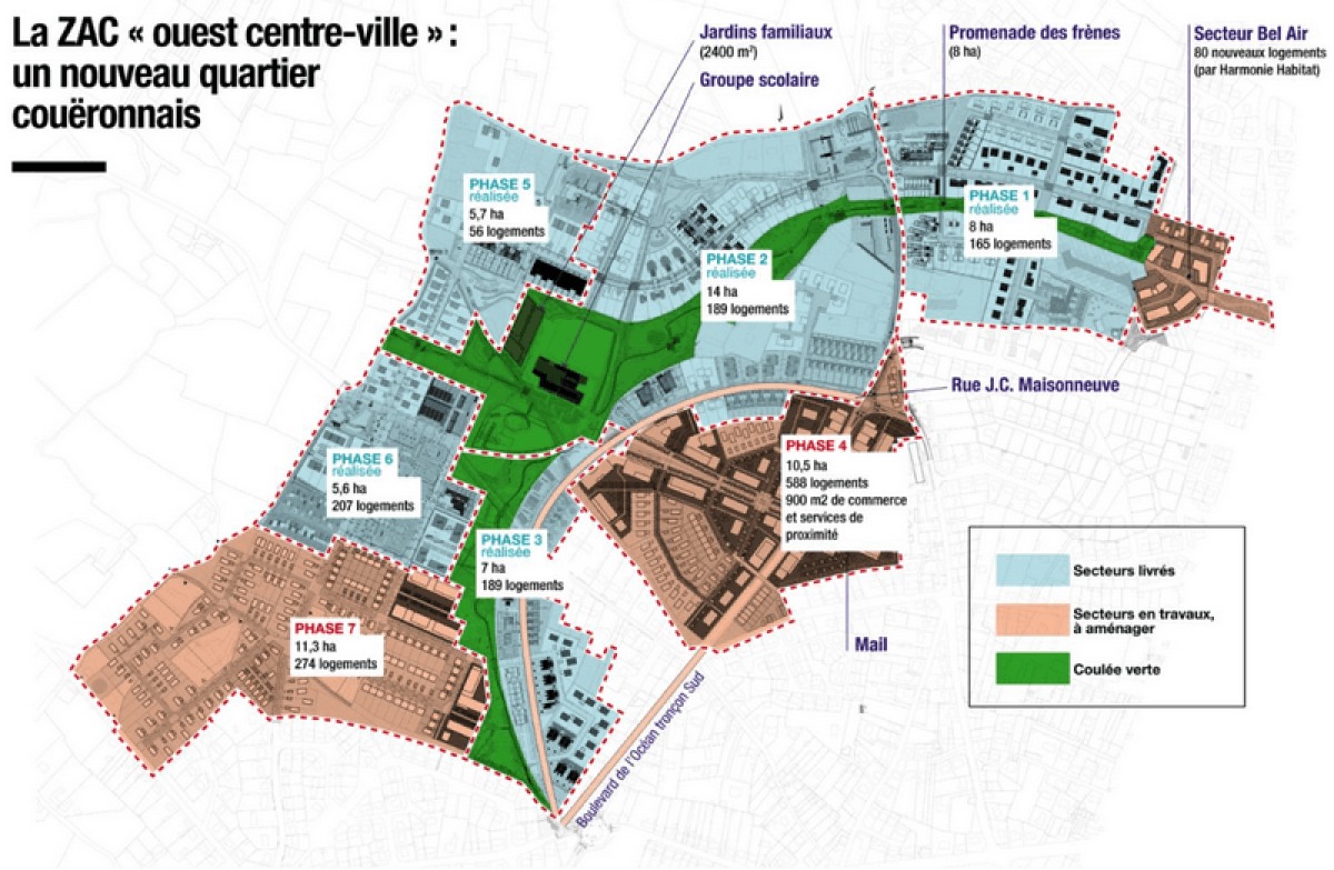 Programmes de logements et d’aménagements sur la ZAC Ouest Centre-ville