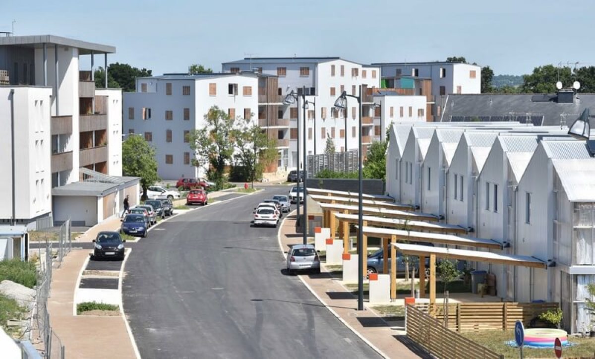 Vue d’une rue de la ZAC Ouest Centre-ville