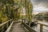 Nantes un pont en bois sur l'Erdre
