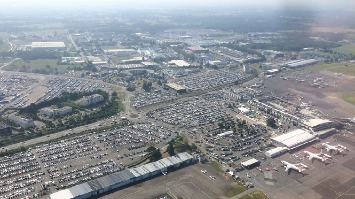 Nantes Atlantique vu du ciel