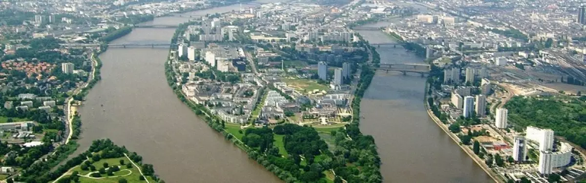 vue aerienne nantes