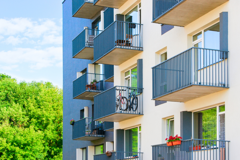 Développement durable à Nantes - Une résidence neuve avec des appartements et des balcons