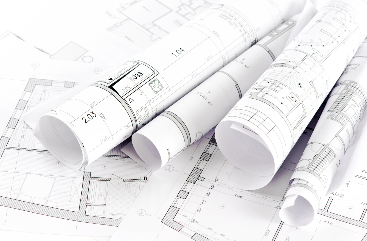 Plan d’architectes pour construire des espaces de bureaux