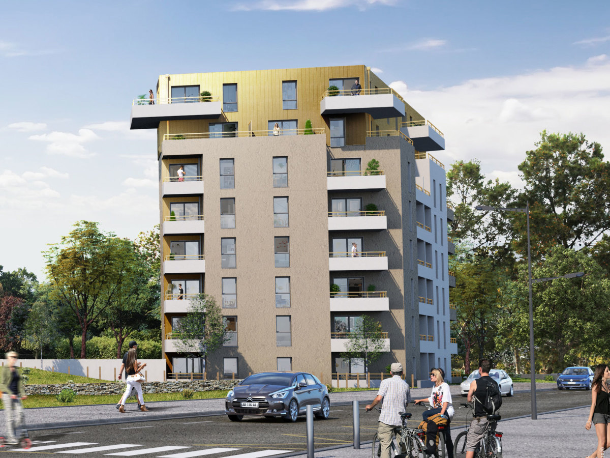 Programme neuf Michel Ange : Appartements neufs à Saint-Nazaire référence 5691, aperçu n°2