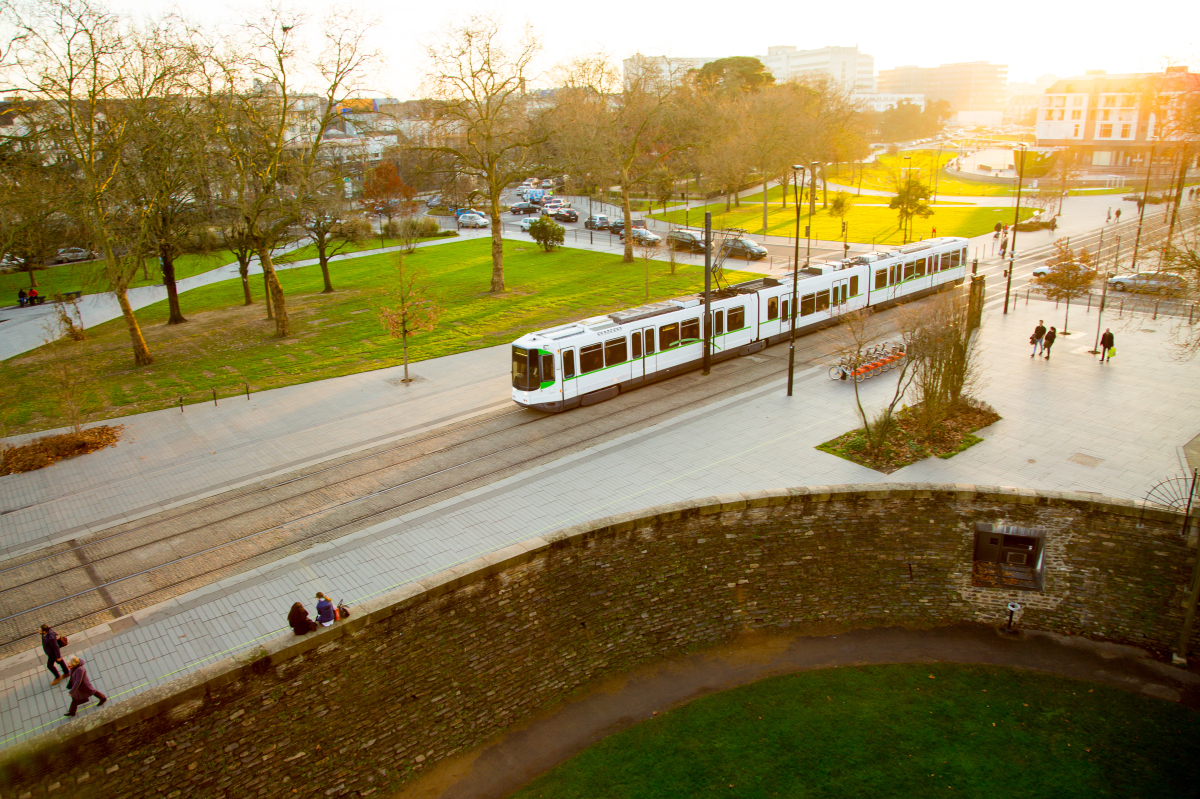 tramway nantes - un tramway desservant la ville de Nantes