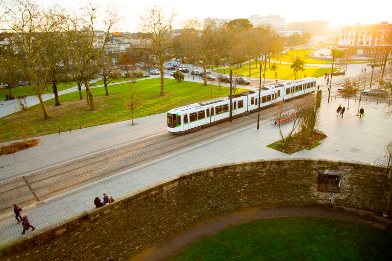 tramway nantes - un tramway desservant la ville de Nantes