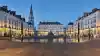 La place Royale à Nantes vue de nuit