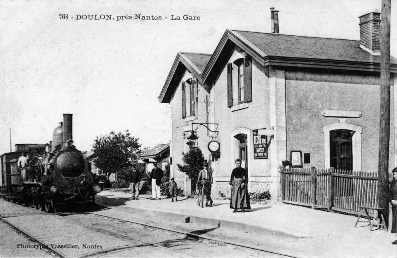 Projet Doulon Gohards - Halte de l’ancienne Gare de Doulon à Nantes dans les années 1900
