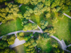 Pirmil Les Isles – Vue aérienne sur un espace verts avec des arbres