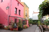 Pinel Rezé - Vue de maisons colorées dans le quartier Trentemoult à Rezé