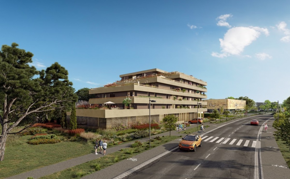 Zone ANRU Nantes – Vue en 3D d’un programme immobilier neuf en
		commercialisation