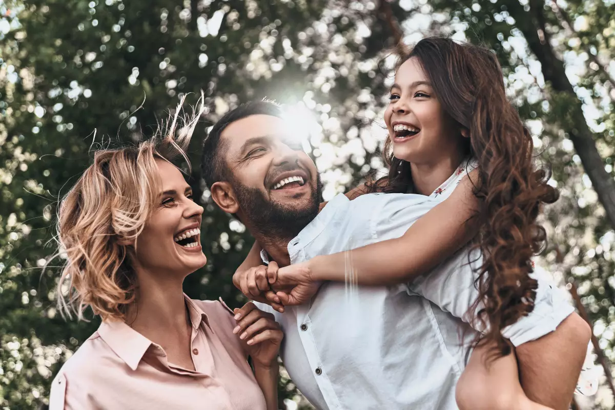 Une famille heureuse