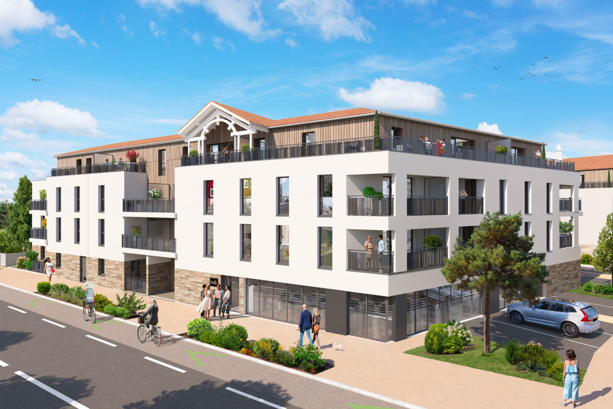 Programme neuf Domaine des Cypres 2 : Appartements neufs à Les Sables-d'Olonne référence 6518, aperçu n°0