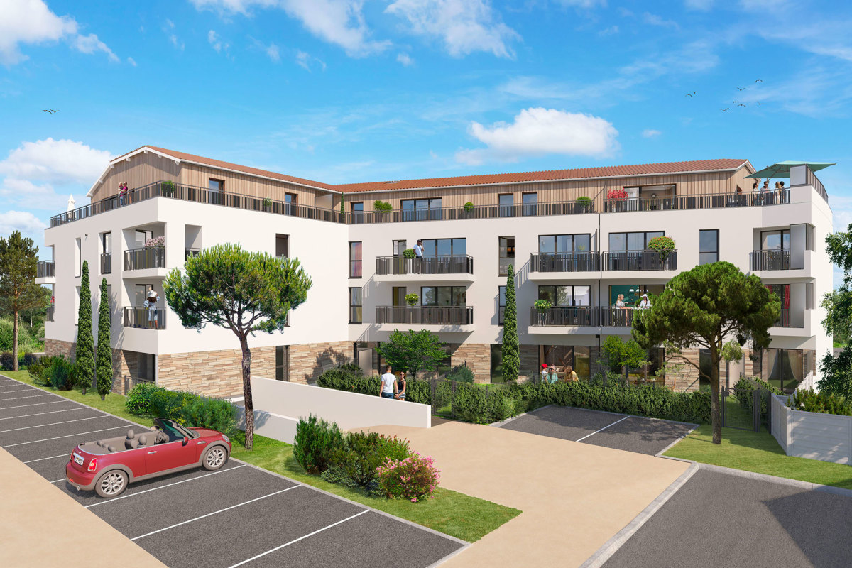Programme neuf Domaine des Cypres 2 : Appartements neufs à Les Sables-d'Olonne référence 6518, aperçu n°2