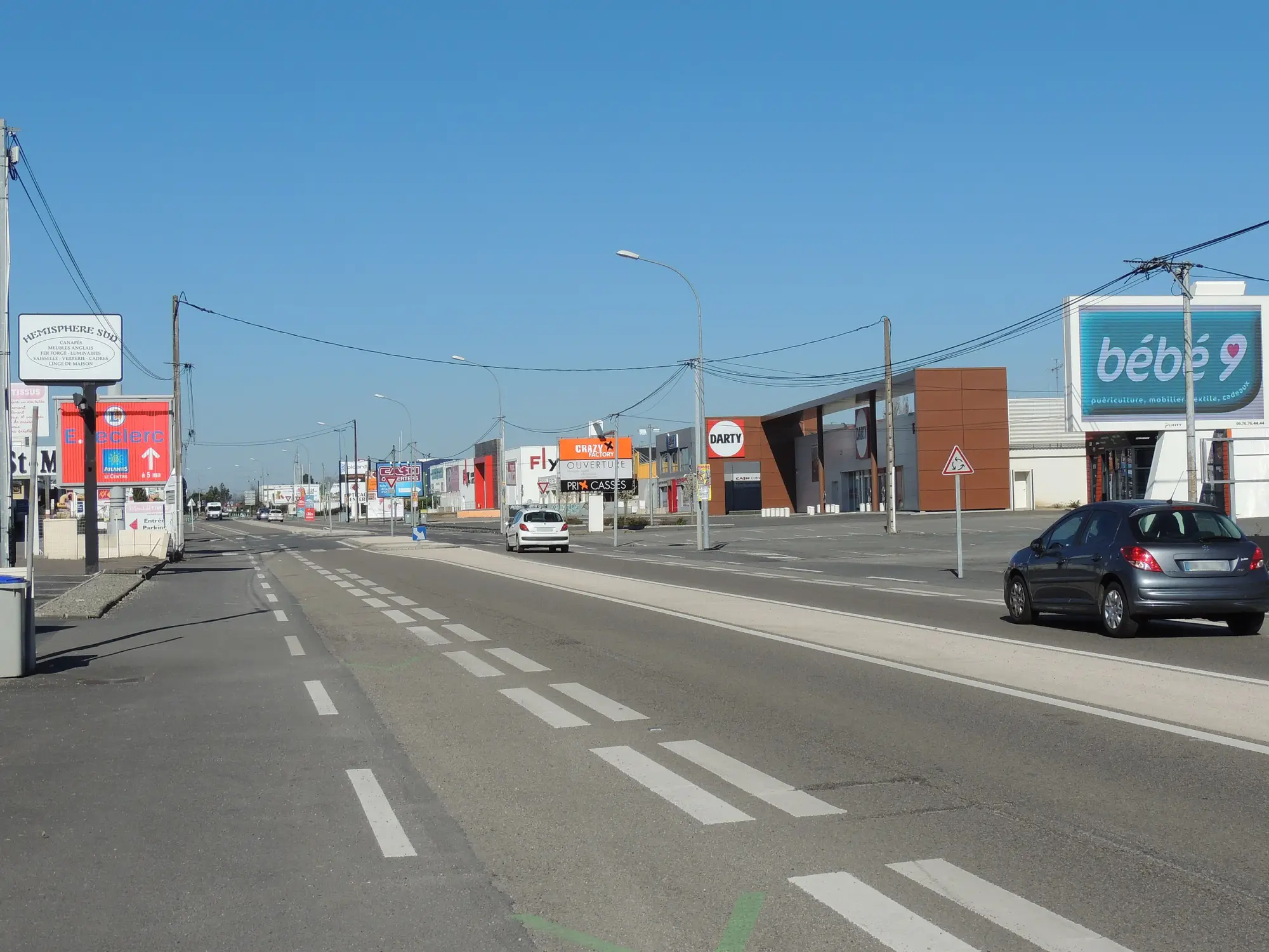 La route de Vannes et ses commerces