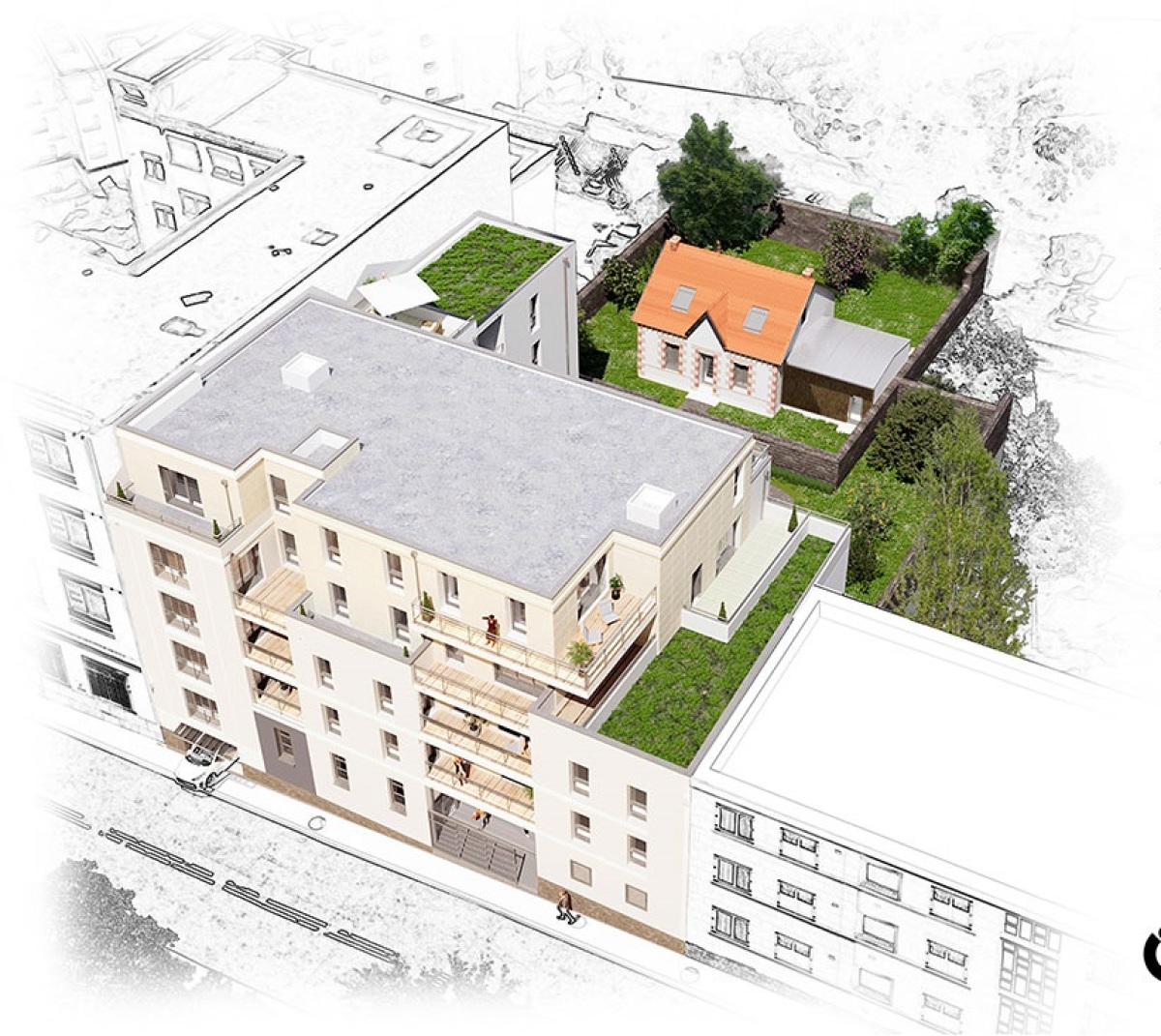Programme neuf Villa Clermont : Appartements neufs à Zola référence 6760, aperçu n°6