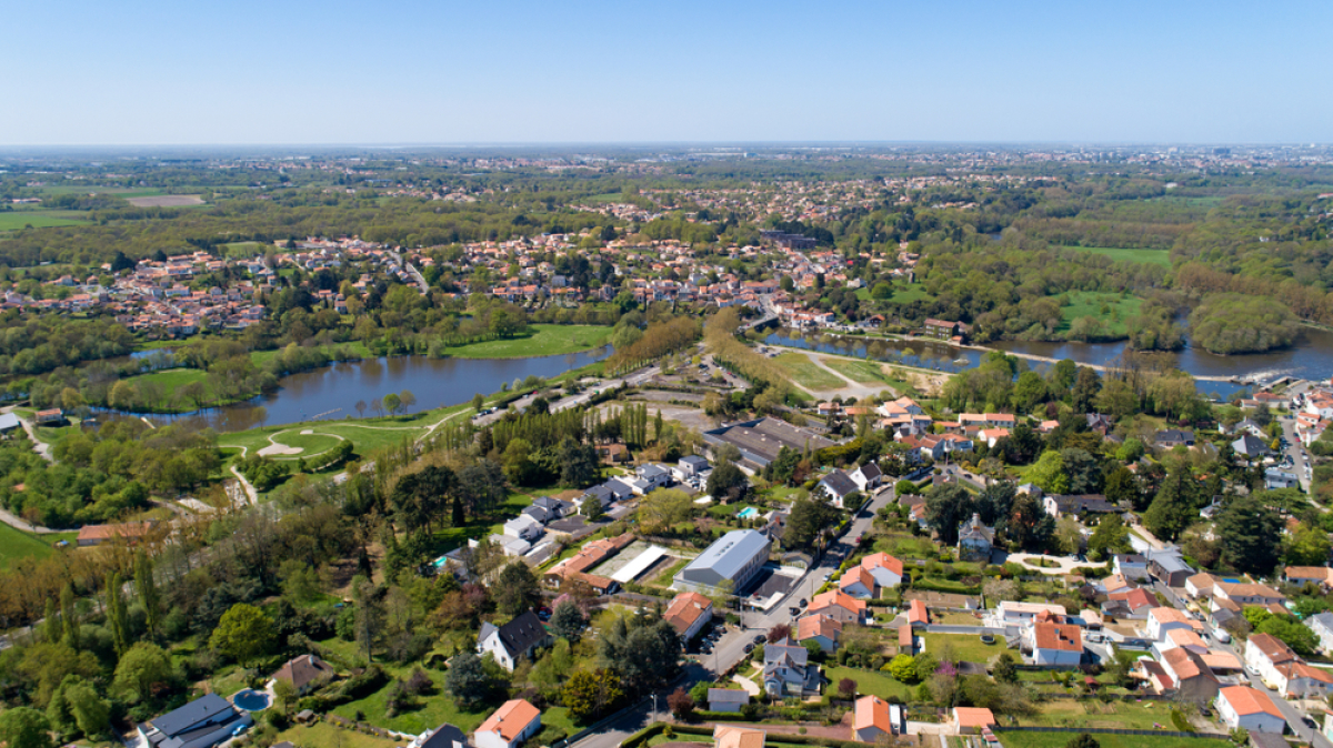  Programme immobilier Nantes Métropole - Vue aérienne sur la commune de Vertou 