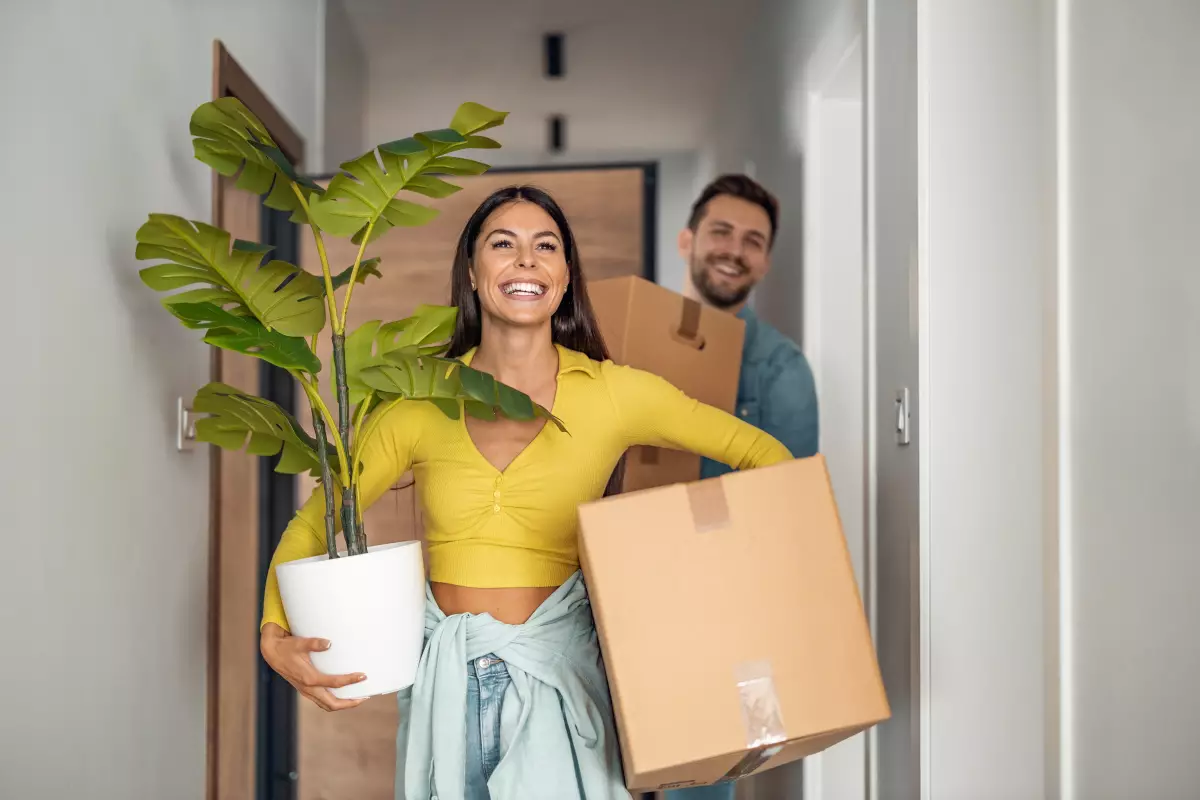 accession abordable nantes – un couple emménage dans son appartement neuf