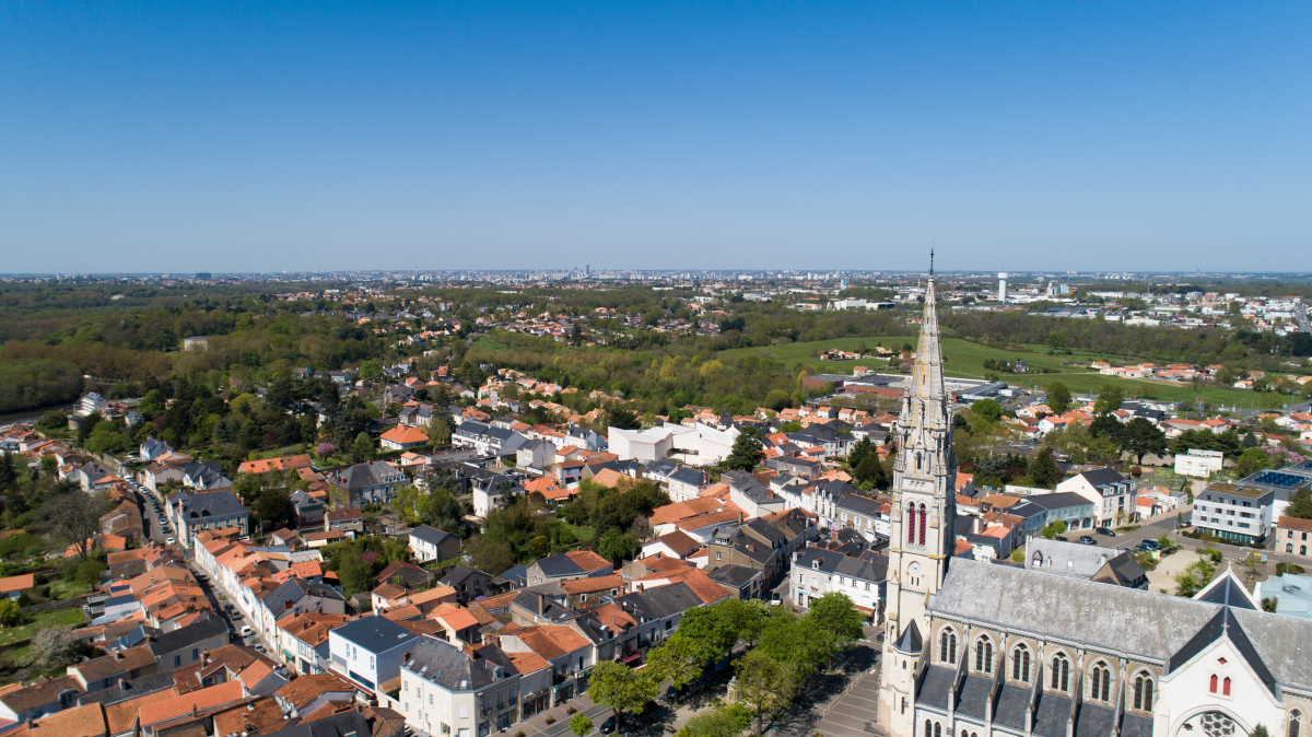 vue du ciel de Vertou