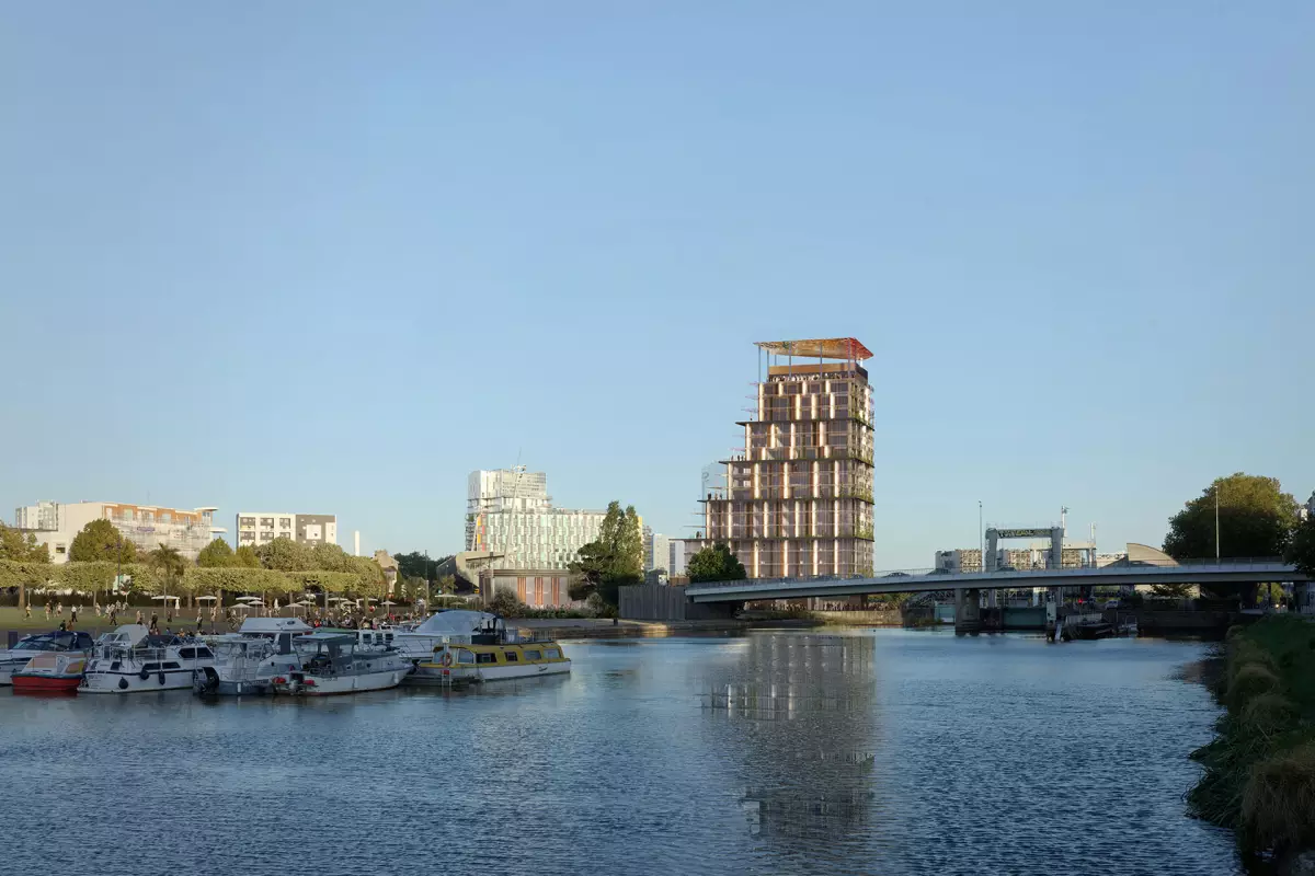 Tour Saupin Nantes – visuel tour saupin depuis l’erdre
