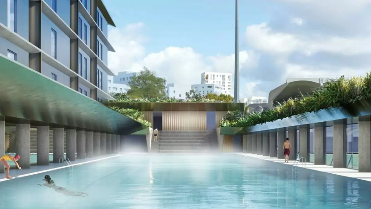 Tour Saupin Nantes – visuel piscine nordique