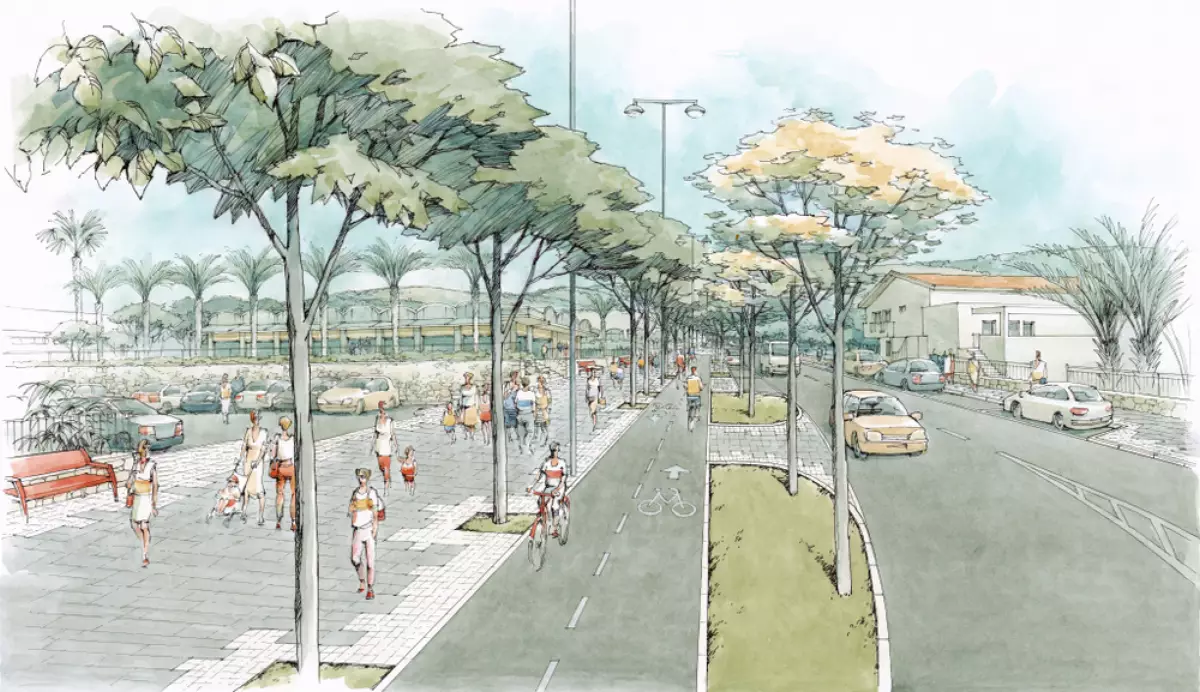 Dessin d’une ville