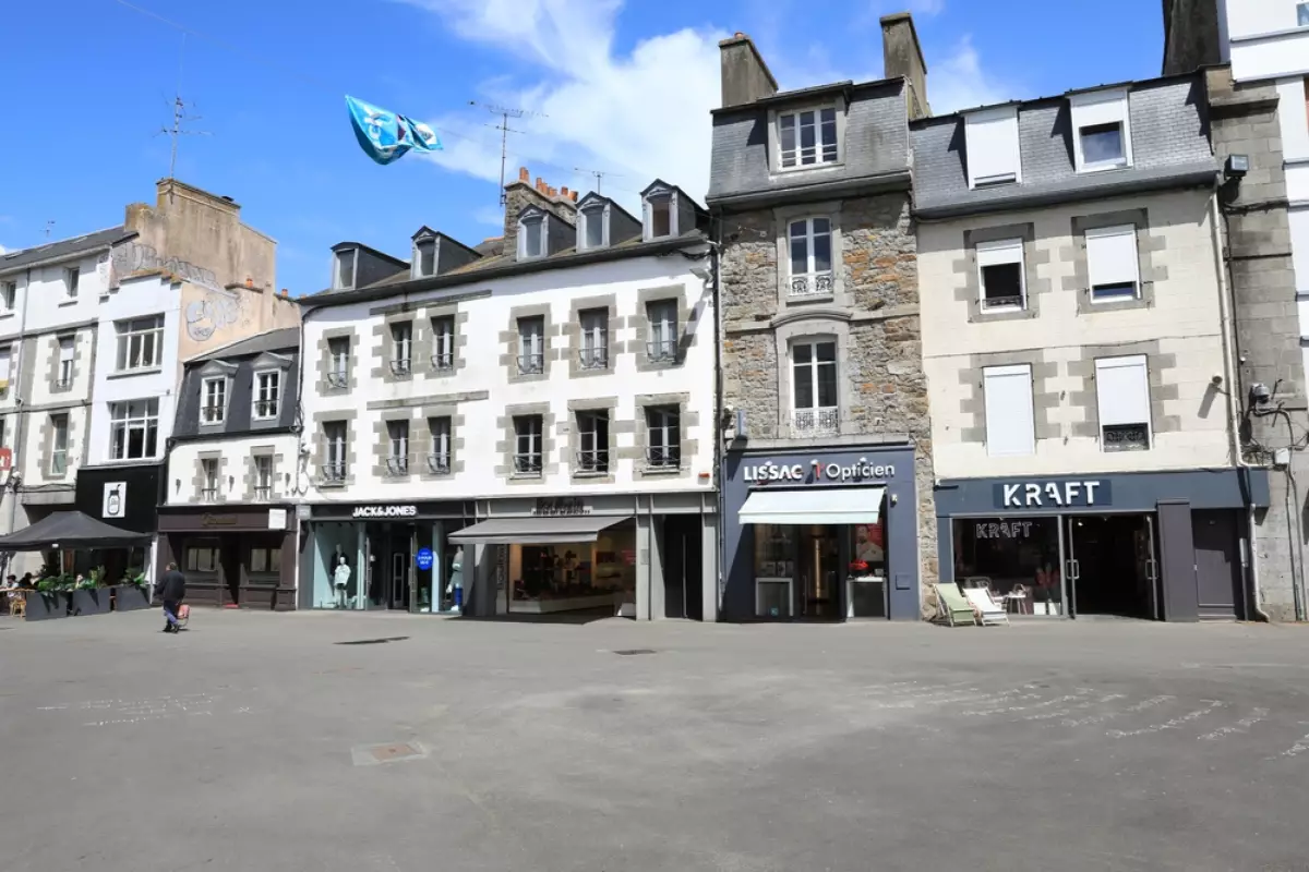 Vue sur le centre-ville de Saint-Brieuc