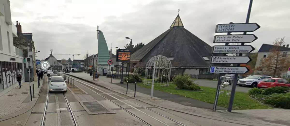 vue sur le centre-ville d’Avrillé
