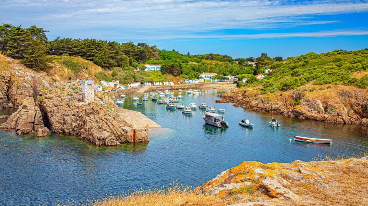 vue aérienne de l'île d'Yeu