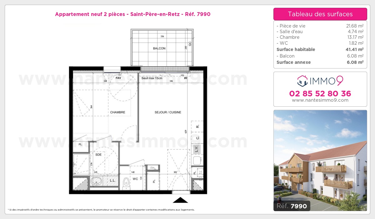 Plan et surfaces, Programme neuf Saint-Père-en-Retz Référence n° 7990
